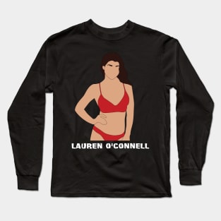 Lauren O'Connell - White Lettering Long Sleeve T-Shirt